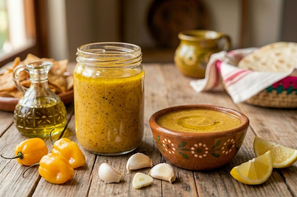 Salsa de Ajo y Habanero