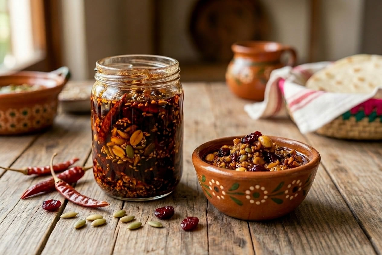 Salsa Macha de Chile de Árbol