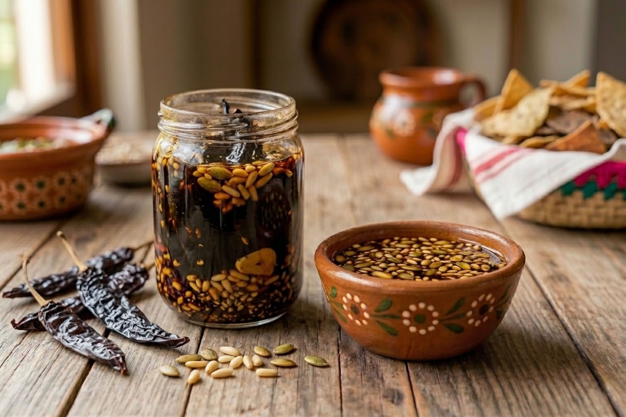 Salsa Macha de Chile Pasilla